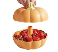 Plateau à bonbons en forme de pour Halloween - Double couche | Boîte de rangement pour noix d'automne pour la maison, la table, les vacances, Thanksgiving, les réunions de famille