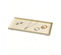 Plateau à bougie rectangulaire en métal,Plat à bijoux rectangulaire,Plateau à bijoux | Pour maison, appartement, salon, table à manger, cheminée, chambre, salle de bain, restaurant, café,