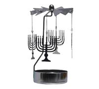 Plateau à bougie rotatif - Bougeoir thermique - Plateau rotatif - Atmosphère de dîner - Décoration de bureau - Lanterne tournante chauffante carrousel pour dîner de mariage