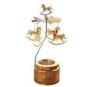 Plateau à bougie rotatif | Plateau rond thermique - Bougie parfumée - Décoration de table - Lanterne tournante - Carrousel chauffant pour salle à manger de mariage