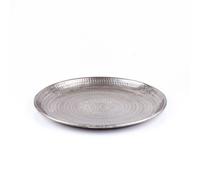 Tablett Serviertablett En Aluminium Argent Marokkanisch Kerzentablett