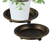 Plateau à bougies rond - Plateau moderne en fer pour bougie décorative pour centre de table de mariage de ferme