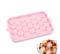Plateau à boules de glace empilables de 25 cavités avec couvercle amovible - Moule à boule de glace pour la congélation - Pour la préparation des boissons, le bourbon - Pour refroidir les cocktails
