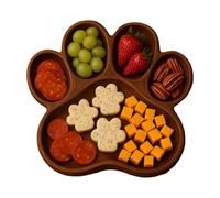 Plateau à charcuterie avec compartiments pour amuse-gueule sur le thème du chien pour fromage, viandes et collations, planche de service pour fêtes