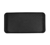 Plateau à chaussures imperméable (76,2 x 96,5 x 3,1 cm) - Étagère à chaussures d'extérieur durable, tapis antidérapant pour jardin et entrée, installation facile, couleur noire