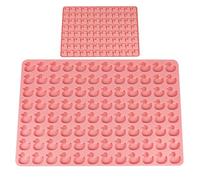 Plateau à chocolat - moule en silicone créatif, antiadhésive, formes de bonbons miniatures, matériau rose durable | pour décorations de gâteaux au chocolat faites en C