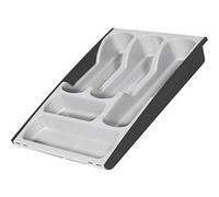 Plateau à couverts Curver gris clair / anthracite réglable Gris G