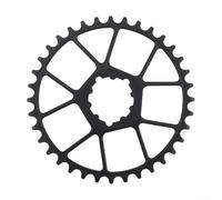 Plateau à dents étroites et larges pour une meilleure rétention de la chaîne et une réduction de la friction sur les trajets (36T Noir)
