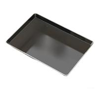 Plateau à dessert moderne nordique léger rectangulaire en PET pour collations, fruits, desserts, bords lisses, économie d'espace, décoration d'intérieur mystérieuse (C)