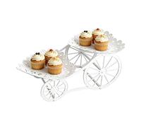 Plateau à étages, plateau élégant à 2 couches - Présentoir CandyCake - pour les amuse-bouches, chocolats, bonbons, buffet de mariage, goûter l'après-midi