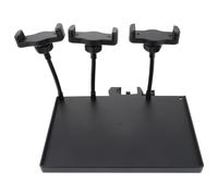 Plateau à Fixation par Pince Support Téléphone, pour Pied de Micro | Métal et Abs, Bras Articulé Triple, Angle 90 Degrés, pour Studios, Répétitions et Créateurs de Contenu