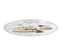 Plateau à fromage - EASYLIFE - 35 cm - Verre trempé - Gris - Non compatible lave-vaisselle