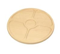 Plateau à fromage Plateau rond pour snacks Plateau tournant Plateau de service tournant en bois 33 cm