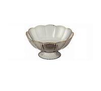 Plateau à fruits avec plateau de vidange, 2 pièces, salon maison, Table basse, Style luxueux, grande valeur Corbeille à fruits cuisine(Gris)