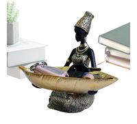 Plateau à Fruits,Plat de Service Élégant pour Buffets et Réceptions avec Motif Femme Africaine - Ornement Élégant Rangement pour Table Décoratif pour Salon, Bureau, Fêtes, Restauration,