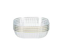 Plateau à fruits, plateau, corbeille à fruits, sup 4pcs Light Luxury Fruit Bowl - Elegant Snack Tray for Living Room - Stylish Dried Fruit & Candy Tray - Coffee Table Shelf Decor