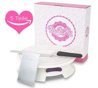 Plateau à gâteau tournant MoNiRo - Plateau tournant avec Assiette de 30 cm et Set d’Accessoires à Fondant Professionnel - spatule coudée INOX + spatule à Lisser pour Cuisson pâtisserie
