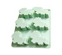 Plateau à glace en forme de cheval animal à 6 cavités, moules en silicone de qualité alimentaire pour la fabrication de desserts et de boissons à la gelée de chocolat, plateau de bloc de congélation