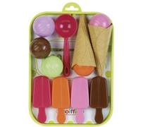 Jouets Ecoiffier - 984 - Plateau glaces 100 % Chef - Imitations d'aliments pour enfants - 13 pièces - Dès 18 mois - Fabriqué en France