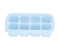 Plateau à glaçons à 8 grilles avec couvercle, moule à glaçons domestique de qualité alimentaire pour la cuisine domestique (Bleue)