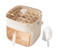 Plateau à glaçons avec couvercle, récipient portable presse de 48 cavités, couvercle et conteneur, machine à glaçons en cubes - Pour boissons, cocktails, whisky, café, cuisine, bar, camping, maison