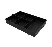 Plateau à goûter pliable, boîte de rangement en silicone, 25,4 x 16,0 cm, plateau avec 5 compartiments, plat de service en silicone, plateau de rangement avec style moderne, organisateur alimentaire