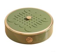 Plateau à goûter polyvalent avec sections de rangement pour bonbons et noix, offrant un moyen élégant et efficace d'organiser les fruits secs et les friandises pour les événements (vert)