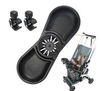 Plateau à goûter pour poussette, accessoire réglable pour poussette - Fournitures pour bébés pour, salle à manger, ville, jardin, patio, terrasse, parking, voyage, urbain, à côté de la