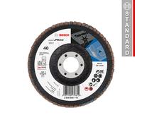 Bosch Plateau à lamelles 2608606716 Ø125 mm Grain 40 Diamètre bombé