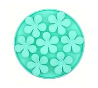 Plateau à lécher en silicone pour animal de compagnie, tapis d'alimentation en forme de fleur, bol d'alimentation lente, tapis de dressage pour chat (vert)