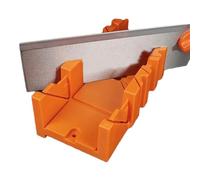 Plateau à onglets avec scie fine - Coupe multi-angle avec pince à main, guides de coupe précis pour le travail du bois, les moulures, les cadres, les projets de bricolage | Aide à la sciage réglable