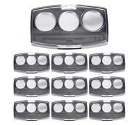 Plateau à paupières vide, porte-œil-risque, boîtier d'emballage de maquillage en vrac, stockage cosmétique, léger et empilable, conception facile à utiliser, 10 pièces, pour un usage professionnel et