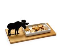 Plateau à petits gâteaux Caritas Wendelstein blanc, Designer Jette Scheib, 27x10x12 cm