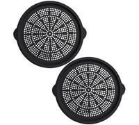Plateau à pizza avec trous, plateau à pizza en silicone antiadhésif pour four et extérieur, plats pour cuire et servir du pain résistants aux hautes températures pour cuisines maison, restaurants et