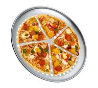 Plateau à pizza perforé, à pizza pour four - Grande à pizza anti-adhésive - Même chauffer la à pizza pour la cuisson des pizzas faites maison, des gâteaux,