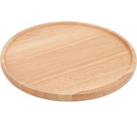 Plateau à pizza rond Planche à découper les fruits en bois de caoutchouc épais et robuste pour la cuisine Outils de pâtisserie