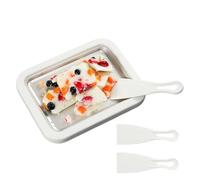 Plateau à - Plateau pour rouleaux de yaourt avec 2 spatules | Machine à faire des glaces instantanées pour faire des desserts rapides et amusants, plateaux pour rouleaux de crème glacée P