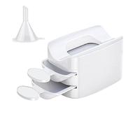 Plateau à poussière DIP - Bac de recyclage de poudre d'immersion portable - Boîte de rangement | Dranestons d'outils pour ongles Décorations de pierres précieuses de strass - Outils d'art