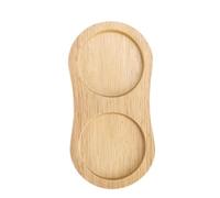 Plateau à sel - Base de moulin à double grille, repose-moulin en bois, récupère les débris, puits encastrés, fonction de stabilité de prévention des déversements, accessoire d'organisation de