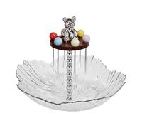 Plateau à Snack,Qualité Alimentaire Avec 6 Fourchettes Panier Décoratif | Coupe À Fruits Argentée Pour Plan De Travail De Cuisine - Pour Apéritif Snacks Salade Pâtes Bonbons Fêtes Comptoir Espace d'Ac