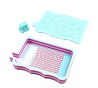 Plateau à strass pour Bedazzling - PC 10,2 x 6,3 x 1,1 cm dégradé - Plateaux de tri pour travaux manuels - Bureau d'intérieur - Pour filles et femmes