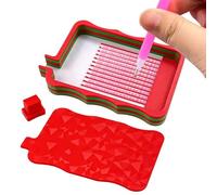 Plateau à strass pour décoration d'art et de peinture - Accessoires et outils pour travaux manuels - Pour lapidation, tri des perles, travaux manuels, bureau, table d'intérieur, filles et femmes