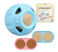 Plateau à sucettes glacées et friandises de fête - Jouets interactifs en silicone durable pour chien - Gardez votre chiot occupé, compatible avec les recharges de poulet Woof Pupsicle, pour chiens de
