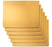Plateau à tarte doré rectangulaire 40x30 cm 6 pcs cake board gâteau