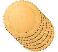 Plateau à tarte doré rond 26 cm 6 pcs cake board carton gâteau