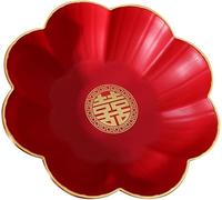 Plateau à thé de mariage chinois, assiette décorative for collations, plateau de rangement for fruits secs, apéritifs et friandises for célébrations et rassemblements