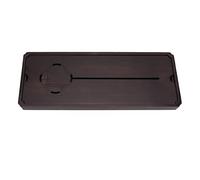 Plateau à thé en bambou avec réservoir d'eau |Le drainage à 2 couches minimise les déversements |Plateau de service décoratif pour la cérémonie du thé/Décoration intérieure (L)