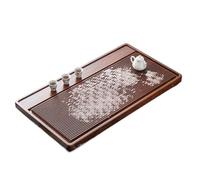 Plateau à thé en Bambou Plateau à thé Drainage Kung Fu Table Bureau(Brown,80x43)