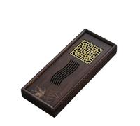 Plateau à thé en Bambou Plateau à thé Kung-Fu en bambou, plateau de rangement panneau creux, accessoires ménagers, services, planche, table(600ml 30x12x4cm)