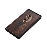 Plateau à thé en Bambou Plateau à thé Kung-Fu en bambou, plateau de rangement panneau creux, accessoires ménagers, services, planche, table(M36x18x5cm 700ml)